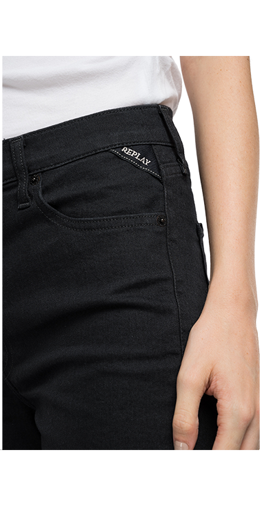 10.5 OZ ブラックオーバーダイブラックストレッチデニムFAHRA 詳細画像